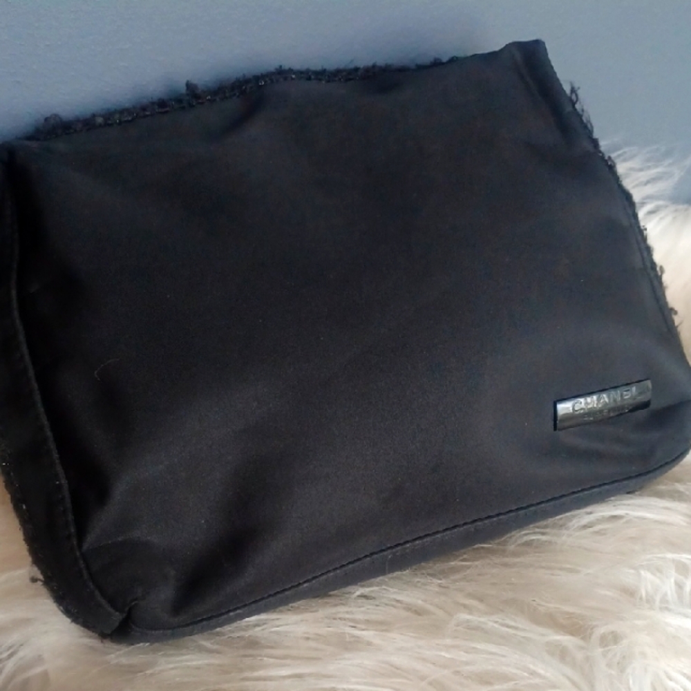 Chanel Black Cosmetic  Bag